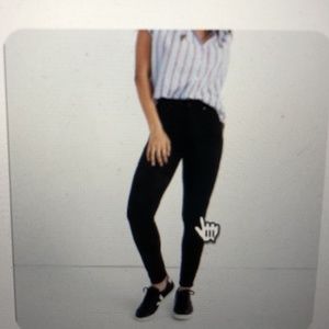 Madewell Curvy High Rise Skinny Jeans Black S 28 NWT